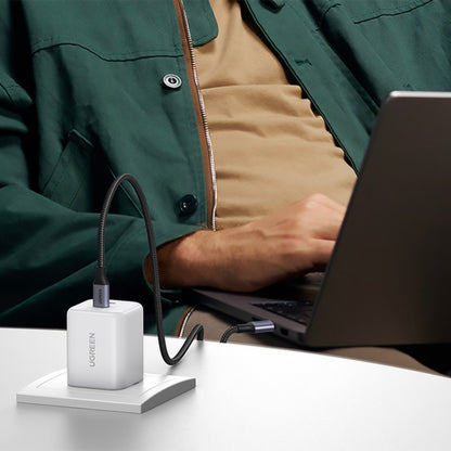 Mrežni punjač UGREEN X526 (65154), 45W, 3A, 2 x USB-C, Bijeli