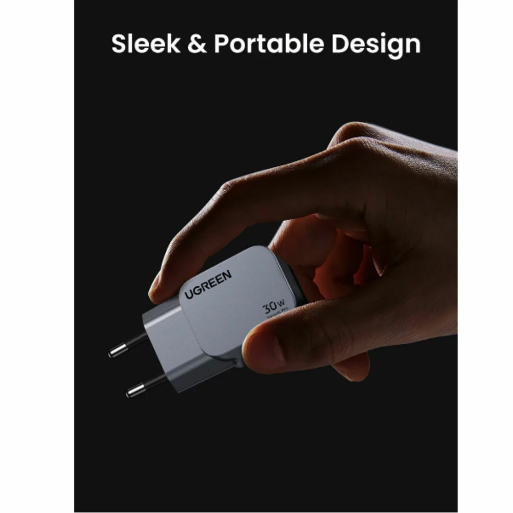 Punjač za mrežu UGREEN X703 Nexode Pro, 30W, 3A, 1 x USB-C, Sivi