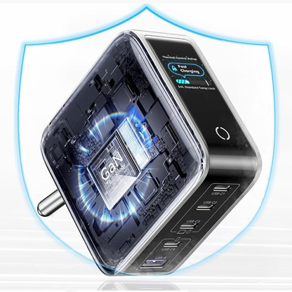 UGREEN X773 mrežni punjač (65620B), 100W, 1 x USB-A - 4 x USB-C, Siva