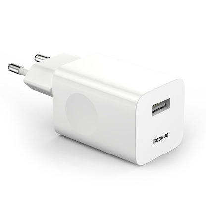 Punjač Baseus mreže, 24W, 3A, 1 x USB-A, Bijeli CCALL-BX02