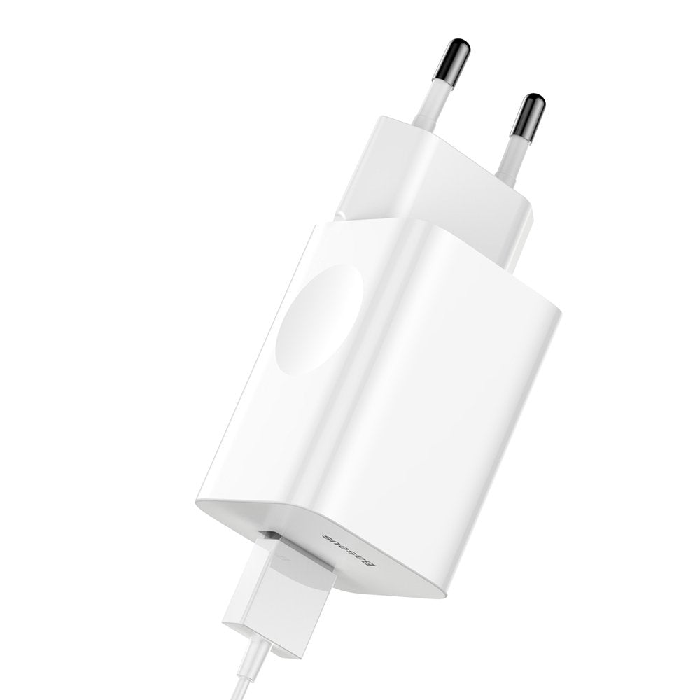 Punjač Baseus mreže, 24W, 3A, 1 x USB-A, Bijeli CCALL-BX02
