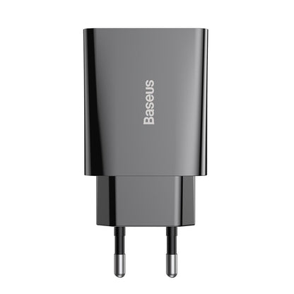 Baseus Speed mrežni punjač, 20W, 3A, 1 x USB-C, Crni CCFS-SN01