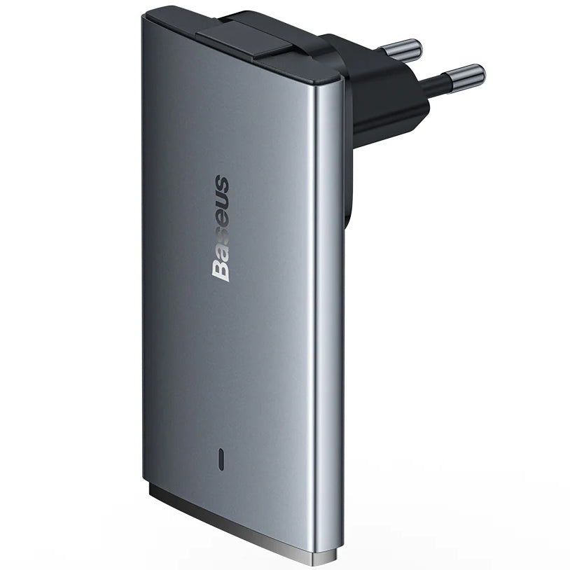 Mrežni punjač s USB-C kabelom Baseus GaN5 Pro Ultra Slim, 65W, 3.25A, 1 x USB-C, sivi CCGP150113
