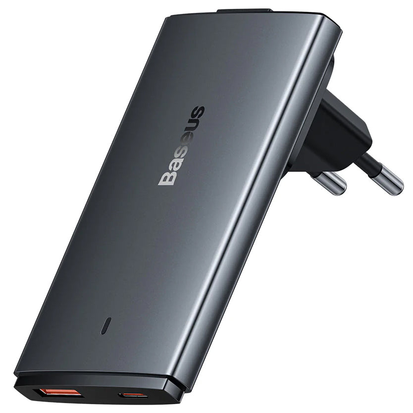 Mrežni punjač s USB-C kabelom Baseus GaN5 Pro Ultra Slim, 65W, 3.25A, 1 x USB-C, sivi CCGP150113