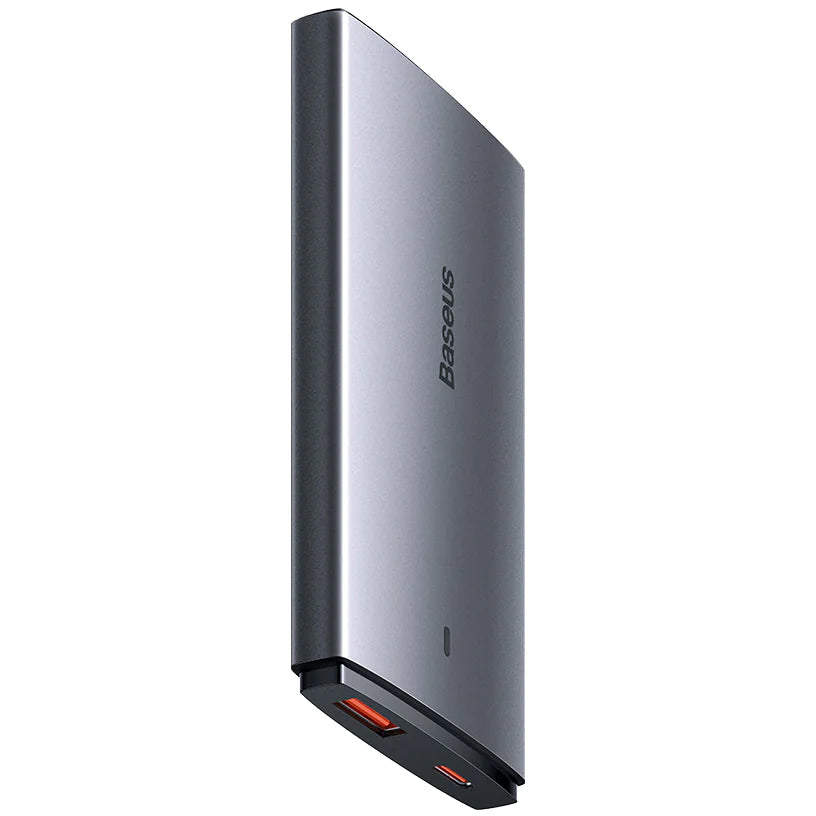 Mrežni punjač s USB-C kabelom Baseus GaN5 Pro Ultra Slim, 65W, 3.25A, 1 x USB-C, sivi CCGP150113