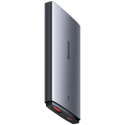 Mrežni punjač s USB-C kabelom Baseus GaN5 Pro Ultra Slim, 65W, 3.25A, 1 x USB-C, sivi CCGP150113