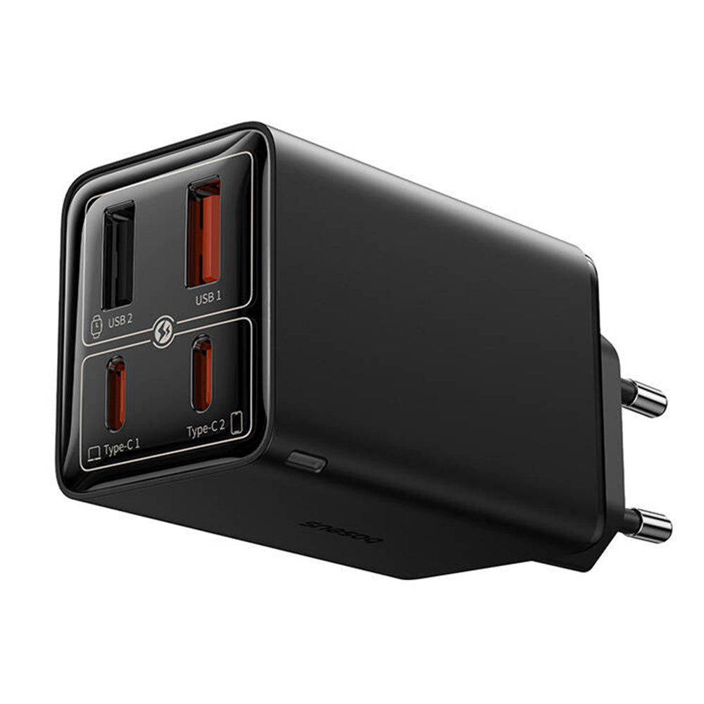 Punjač za mrežu USB-C Baseus GaN 6 Pro, 65W, 3.25A, 2 x USB-A - 2 x USB-C, Crni P10162701113-00