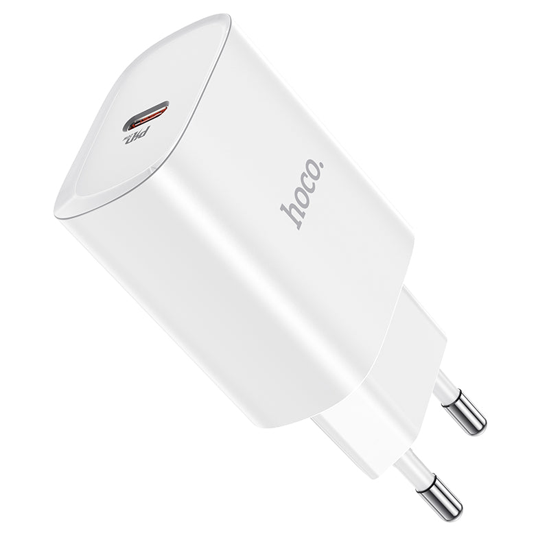 Punjač za mrežu HOCO N14, 20W, 3A, 1 x USB-C, Bijeli