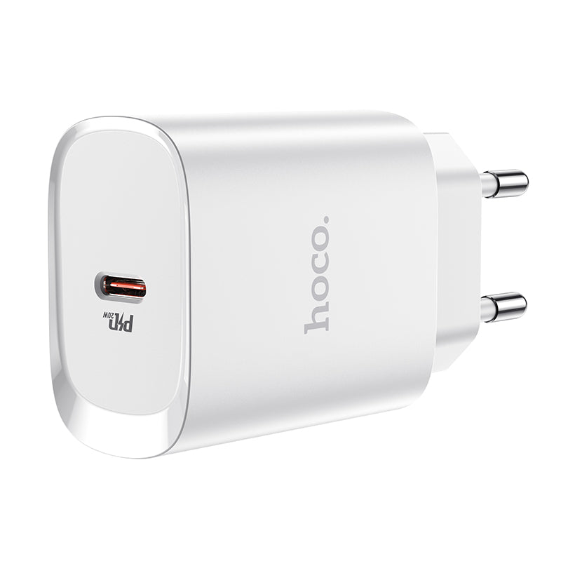 Punjač za mrežu HOCO N14, 20W, 3A, 1 x USB-C, Bijeli