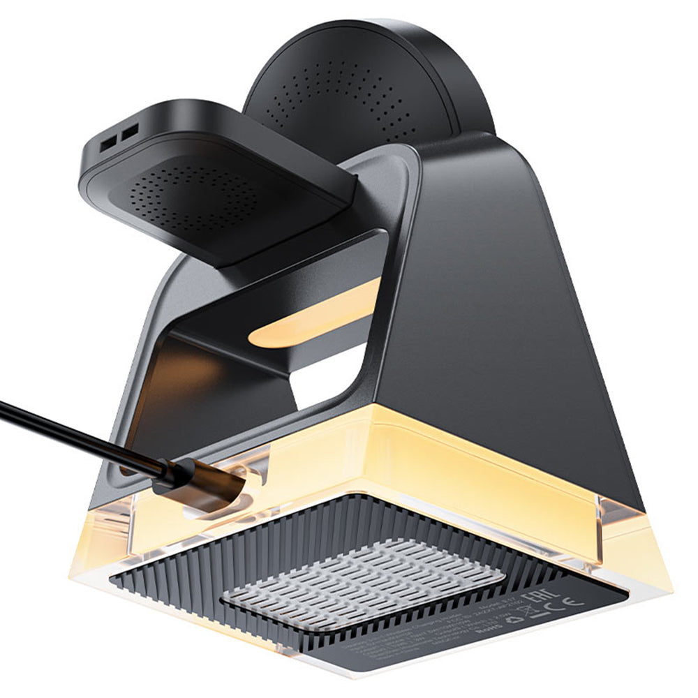 Bežični punjač Acefast E17 3u1, 15W, 1.67A, Crni