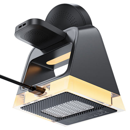 Bežični punjač Acefast E17 3u1, 15W, 1.67A, Crni
