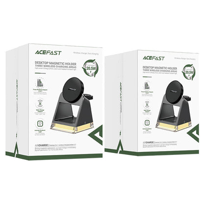 Bežični punjač Acefast E17 3u1, 15W, 1.67A, Crni