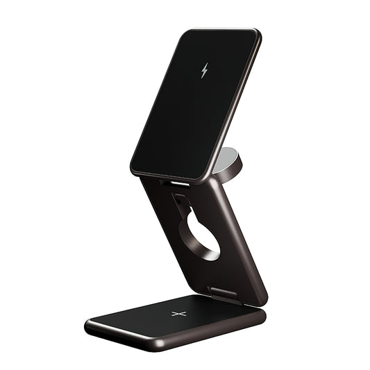 Bežični punjač Allity. AWC-230-22WMS 3u1, 22.5W, 1.67A, Sivi