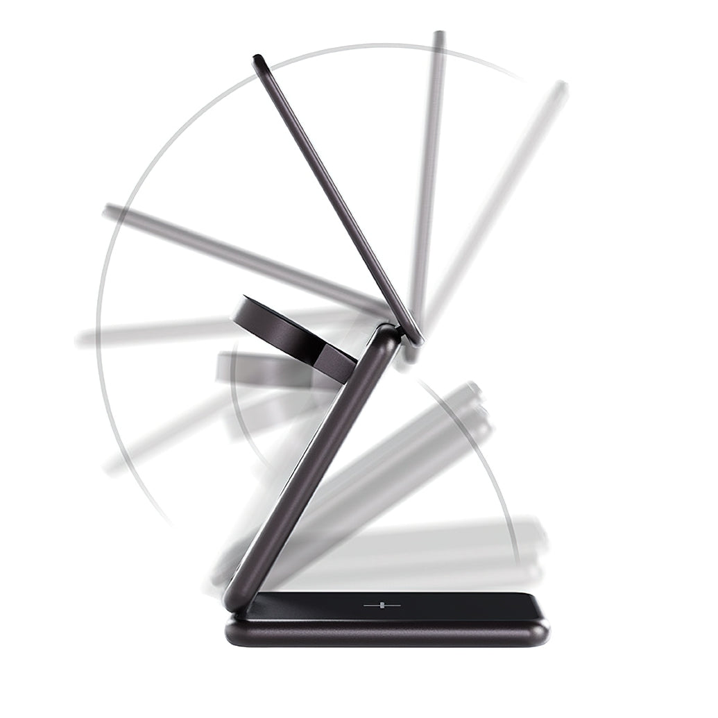 Bežični punjač Allity. AWC-230-22WMS 3u1, 22.5W, 1.67A, Sivi