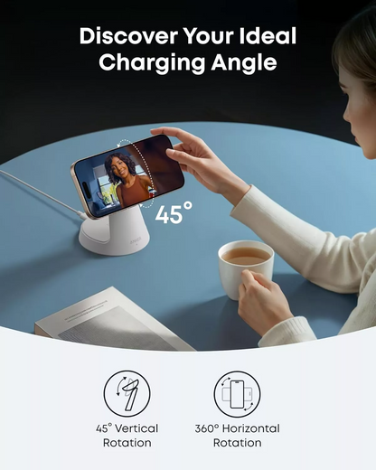 Bežični mrežni punjač Anker MagGo 3u1, 15W, 1.67A, Bijeli B25M4G21