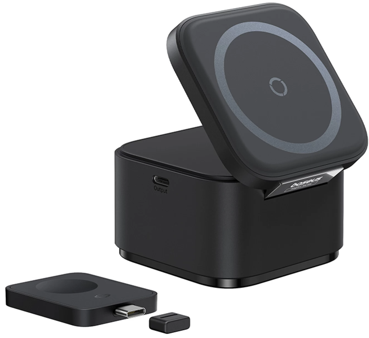 Baseus MagPro 3u1 bežični mrežni punjač USB-C, 25 W, 1 x USB-C, crni P10264100123-01