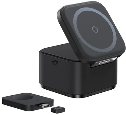 Baseus MagPro 3u1 bežični mrežni punjač USB-C, 25 W, 1 x USB-C, crni P10264100123-01