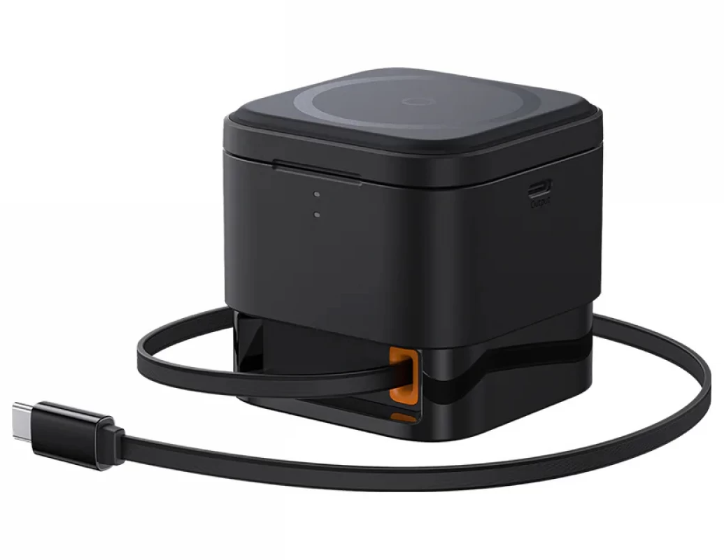 Baseus MagPro 3u1 bežični mrežni punjač USB-C, 25 W, 1 x USB-C, crni P10264100123-01