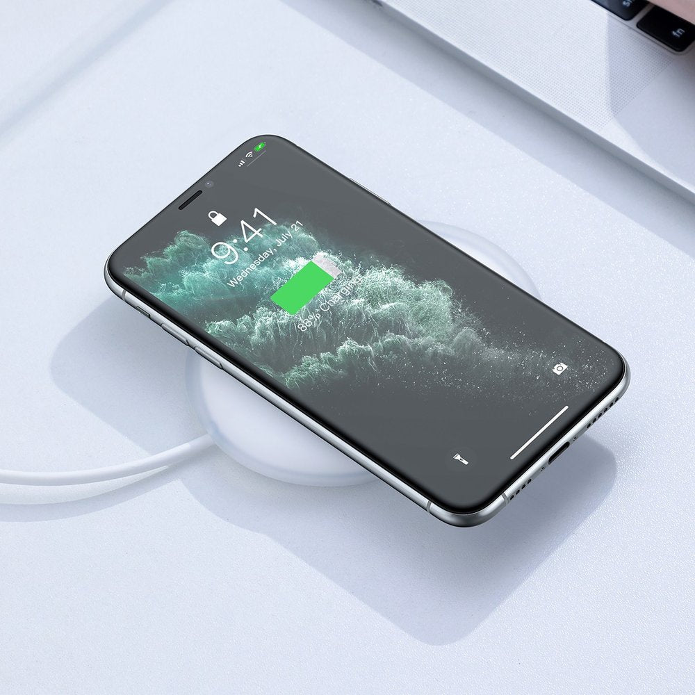Bežični punjač Baseus Jelly, 15W, 1.67A, Bijeli WXGD-02