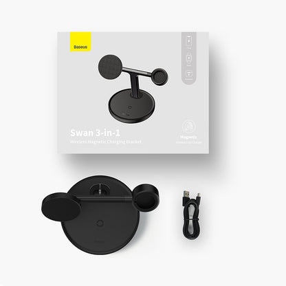 Bežični punjač Baseus Swan 3u1, 20W, 1.67A, P10221302113-Z1