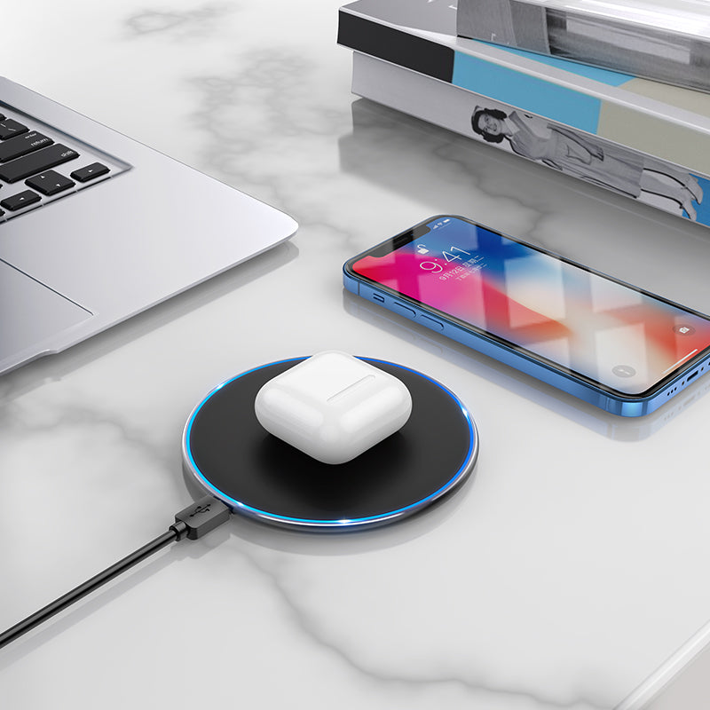 Bežični punjač Borofone BQ3 Pro, 15W, 1.67A, Crni