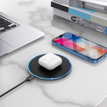 Bežični punjač Borofone BQ3 Pro, 15W, 1.67A, Crni