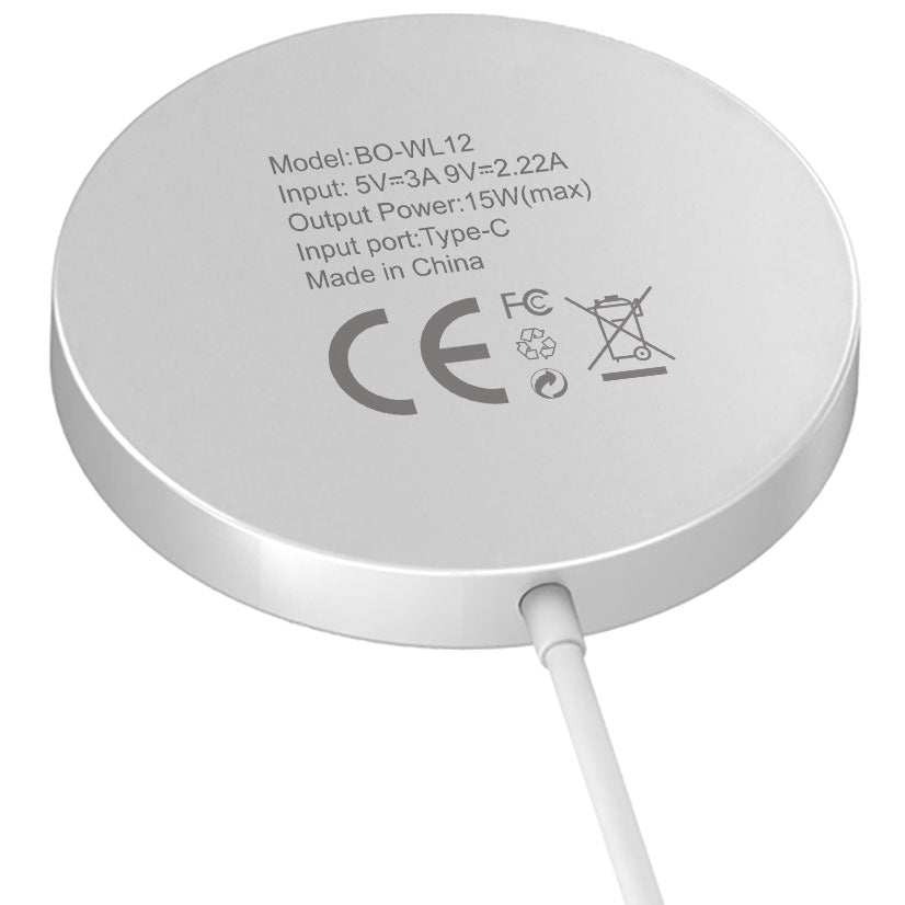 Bežični punjač BWOO WL-12, 15W, 1.67A, Bijeli