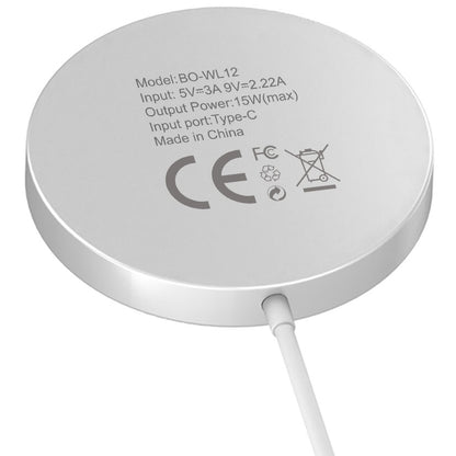 Bežični punjač BWOO WL-12, 15W, 1.67A, Bijeli