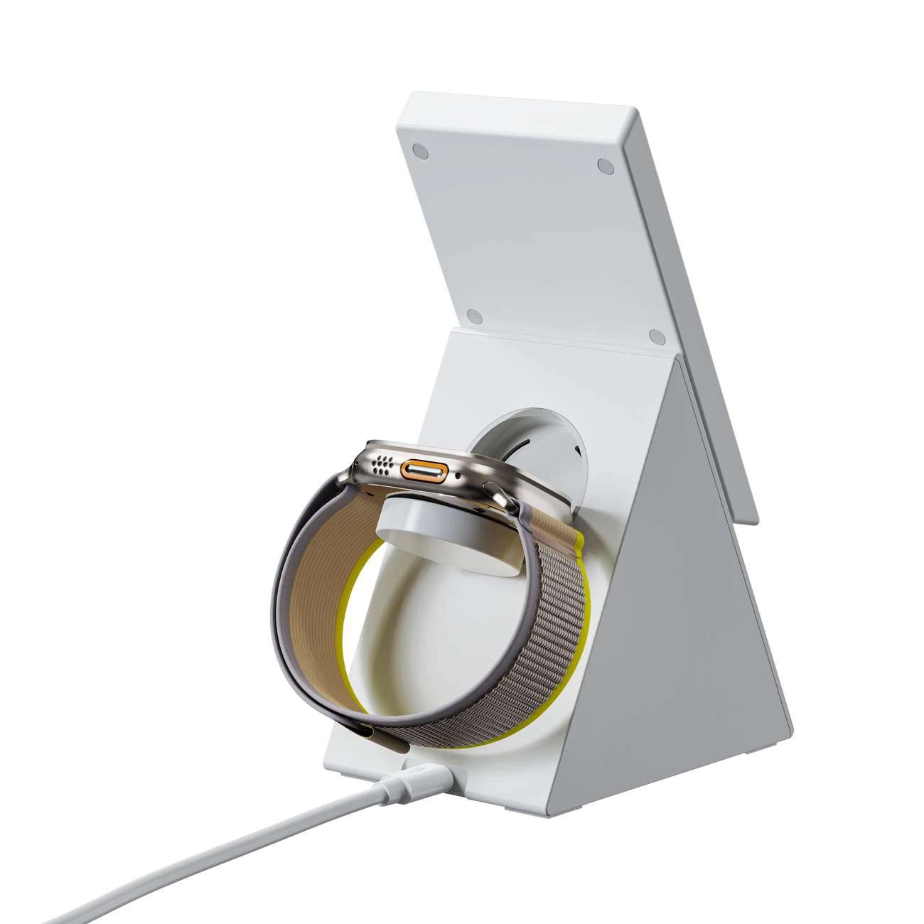 Bežični punjač Choetech T600 3u1, 15W, 1.67A, Bijeli