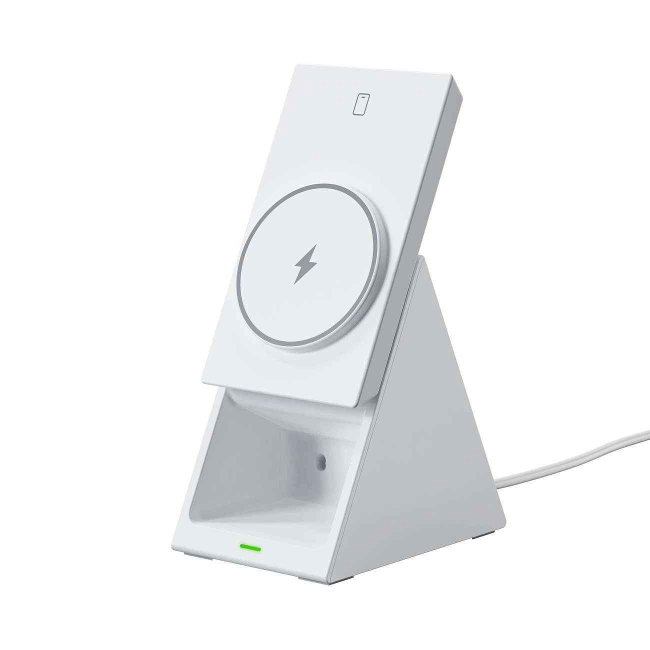 Bežični punjač Choetech T600 3u1, 15W, 1.67A, Bijeli