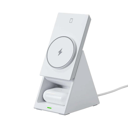 Bežični punjač Choetech T600 3u1, 15W, 1.67A, Bijeli