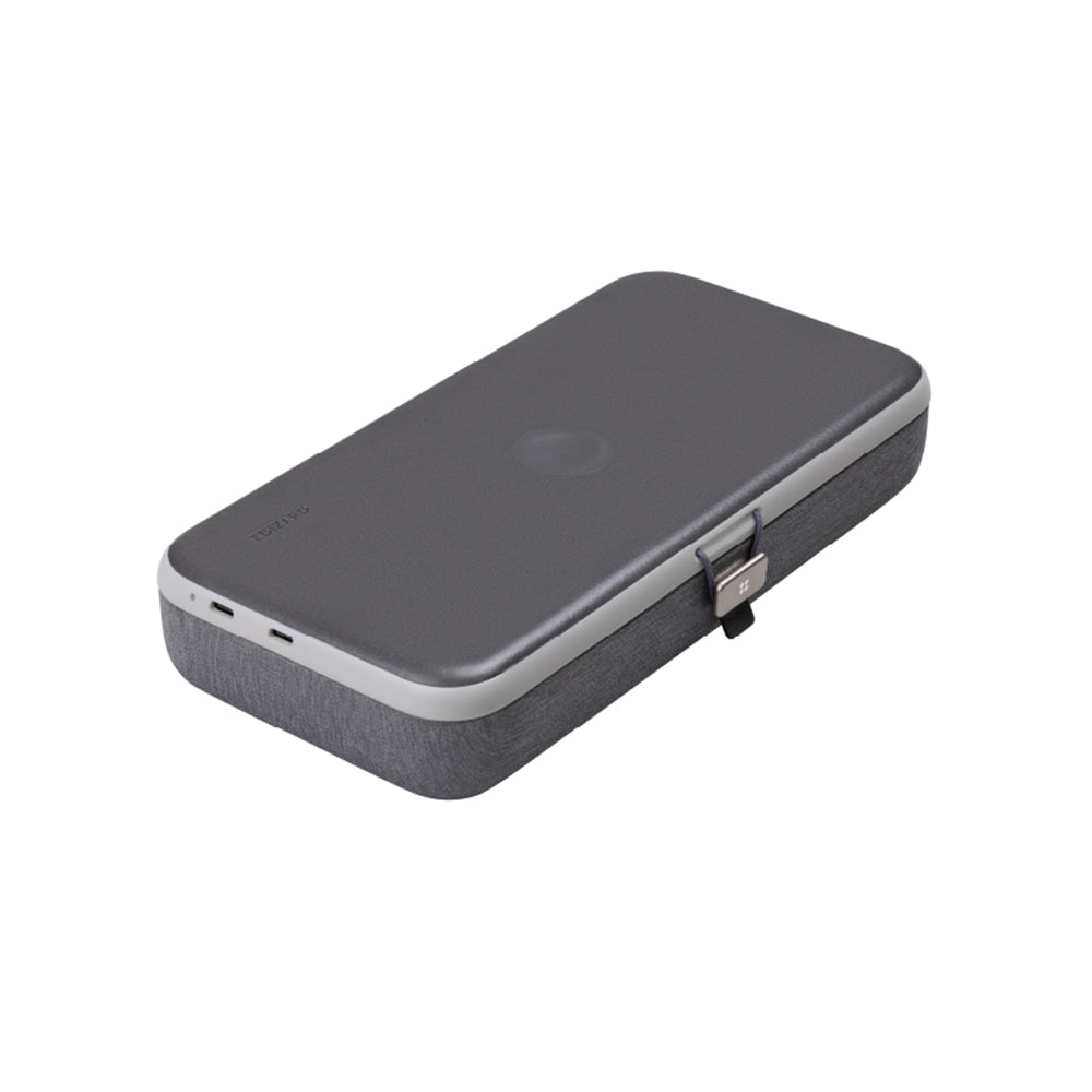 Bežični punjač Edizard PowerCube 3in1, 65W, 3.25A, 1 x USB-C, Sivi