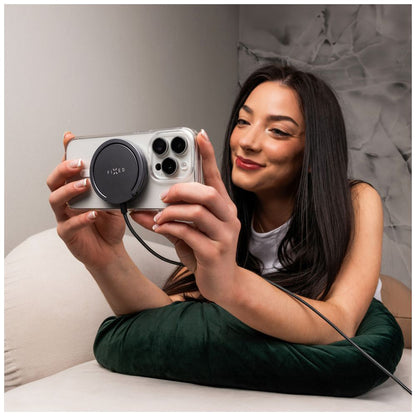 Bežični punjač Fixed Ring, 15W, 1.67A, Sivi