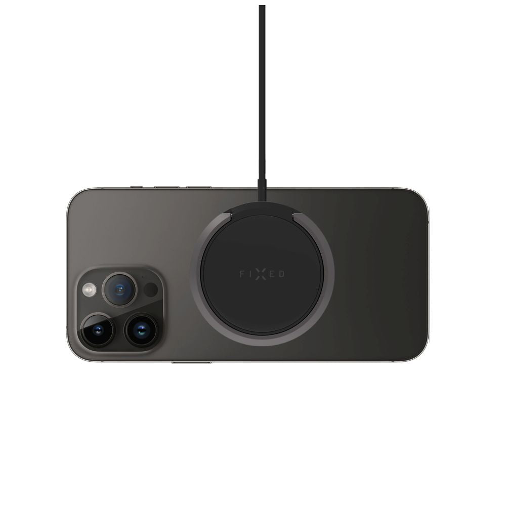 Bežični punjač Fixed Ring, 15W, 1.67A, Crni