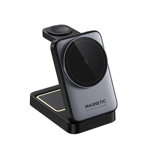 Bežični punjač HAVIT W3103 3u1, 15W, 1.67A, Crno Sivi