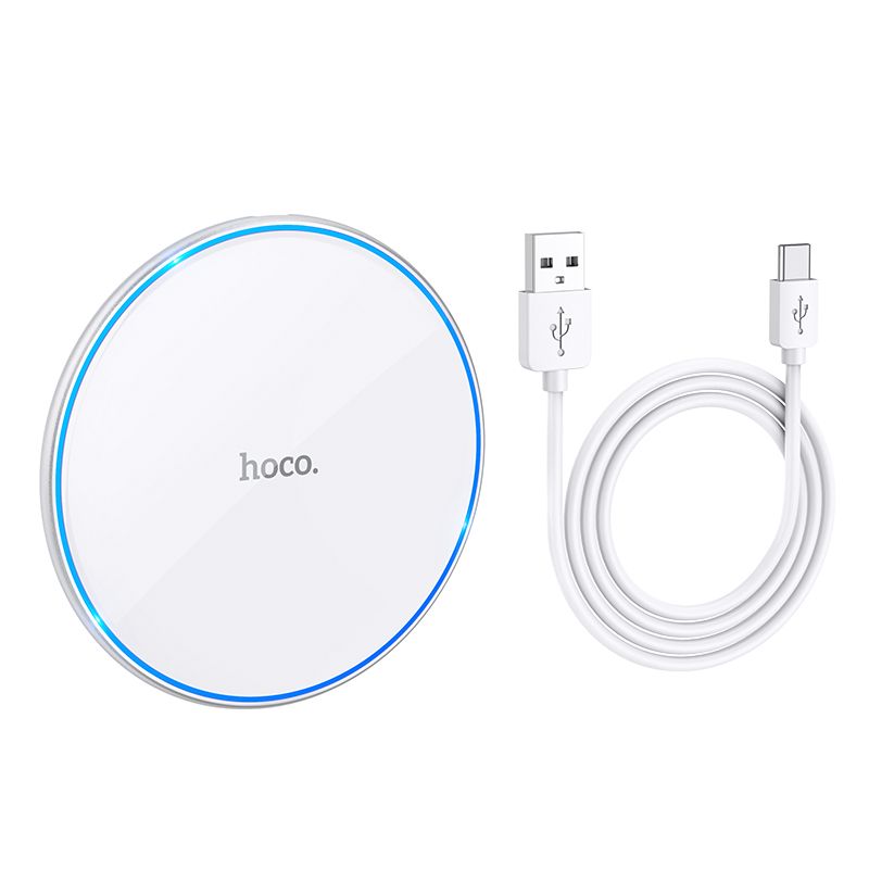 Bežični punjač HOCO CW6 Pro, 15W, 1.67A, Bijeli