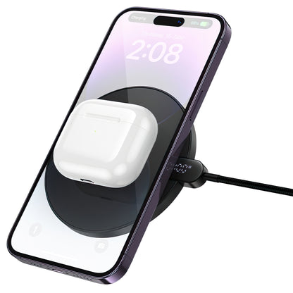 Bežični punjač HOCO CW62, 15W, 1.67A, Crni