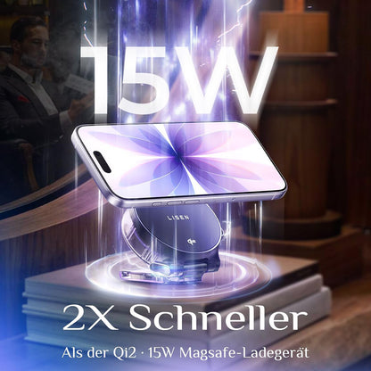 Bežični punjač Lisen W103 3u1, 7.5W, 1.1A, Crni YL0324090008