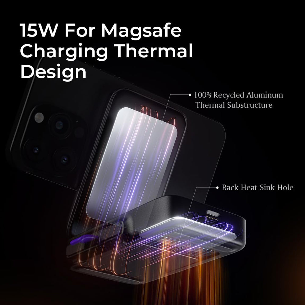 Bežični punjač Lisen W106 3u1, 15W, 1.67A, Sivi YL0424120009