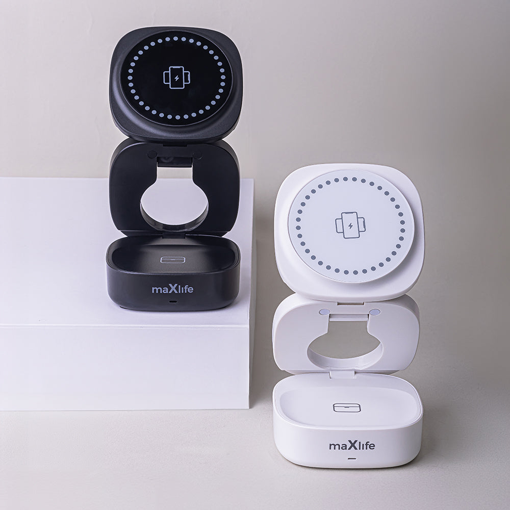 Bežični punjač MaXlife MXWC-06 3u1, 15W, 1.67A, Crni