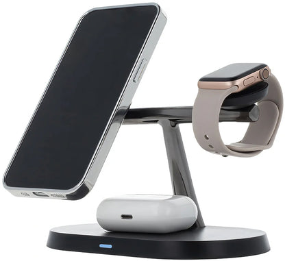 Bežični punjač MaXlife MXWC-03 3u1, 15W, 1.67A, Crni