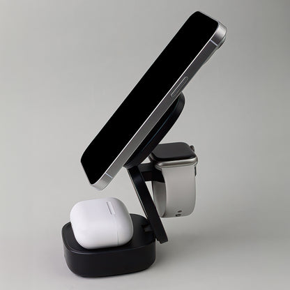 Bežični punjač MaXlife MXWC-06 3u1, 15W, 1.67A, Crni