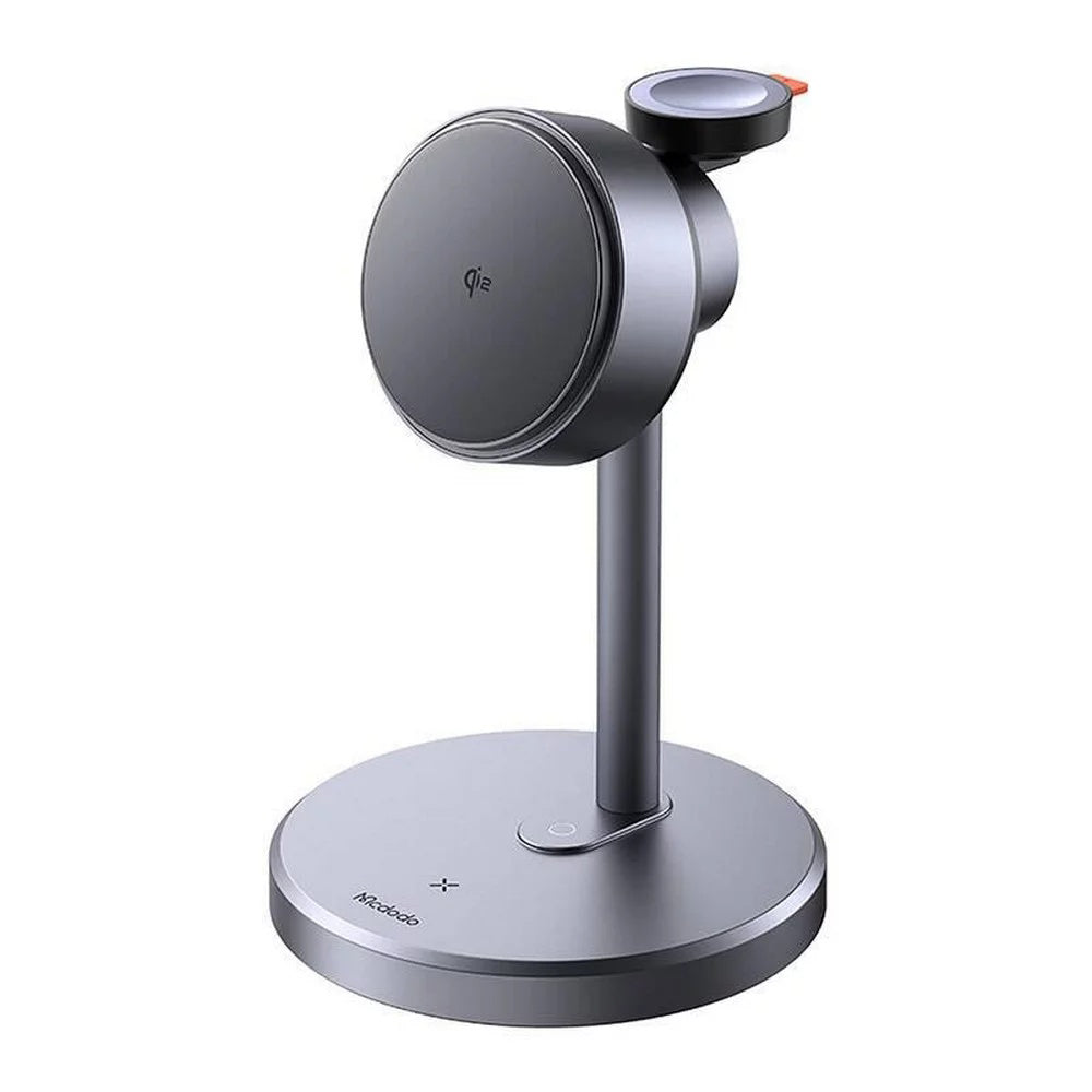 Bežični mrežni punjač McDodo CH-2460 Swan 3u1, 22.5W, 1.67A, Siva