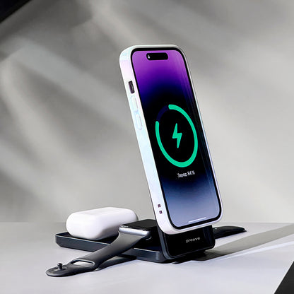 Bežični punjač Proove Metal Edge 3u1, 15W, 1.67A, Sivi WSME15010003