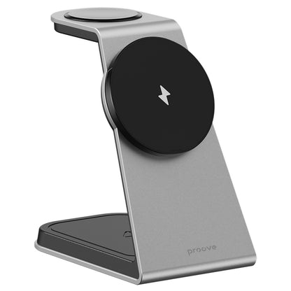 Bežični punjač Proove Omni Power 3in1, 15W, 1.67A, Sivi WSOP15020003