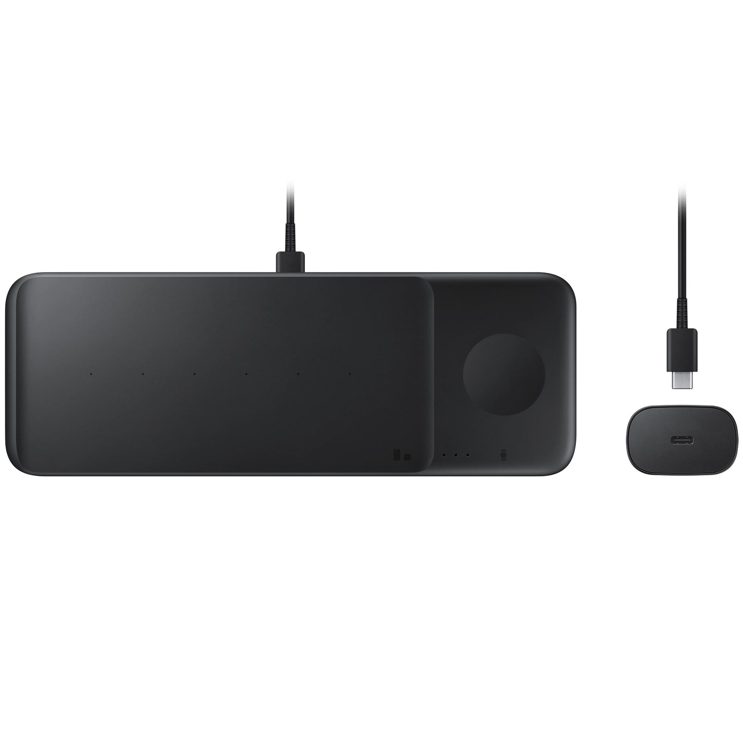 Bežični mrežni punjač Samsung Trio, 9W, 1A, Crni, Obnovljeno EP-P6300TBEGEU