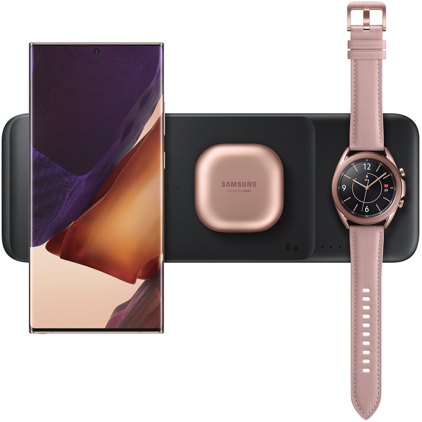 Bežični mrežni punjač Samsung Trio, 9W, 1A, Crni, Obnovljeno EP-P6300TBEGEU