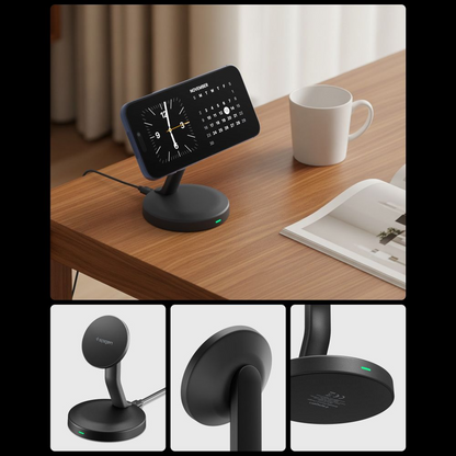 Bežični punjač Spigen EF151MS, 15W, 1.67A, Crni