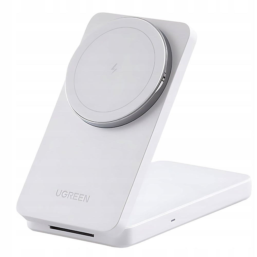 Bežični punjač UGREEN W528 2u1, 20W, 1.67A, Bijeli