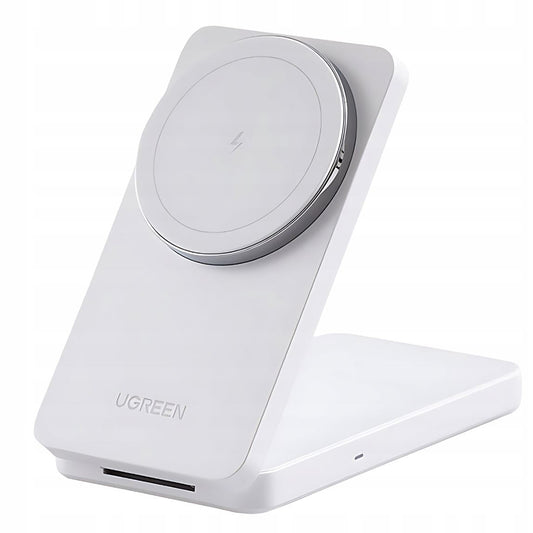 Bežični punjač UGREEN W528 2u1, 20W, 1.67A, Bijeli